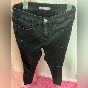 black skinny jeans